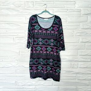 Aztec print dress